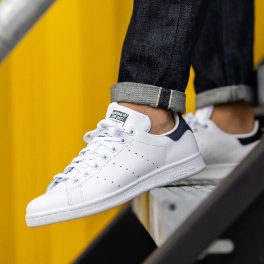 Adidas Stan Smith White and Black Sneakers